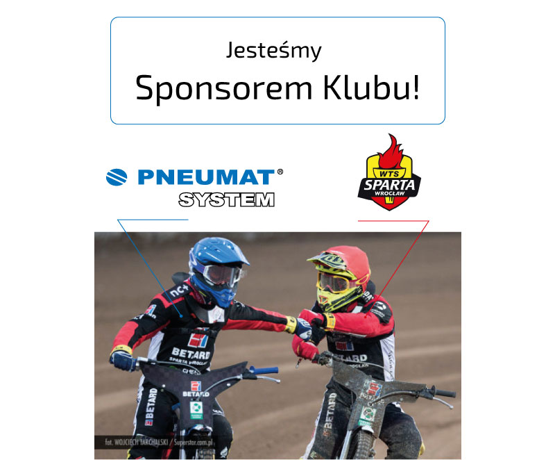 Pneumat System sponsorem Sparty Wrocław