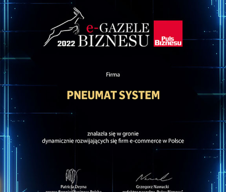 Zostaliśmy laureatem e-Gazele Biznesu 2022